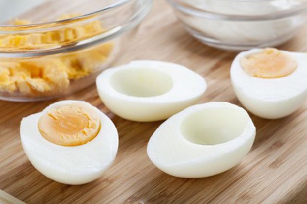 Hart gekochte Eier