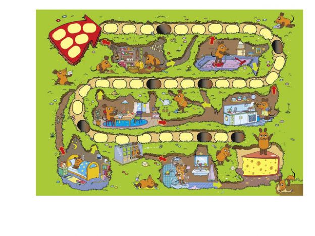 Kannst du die Maus zum Käse würfeln?