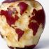 Apfel-Weltkarte