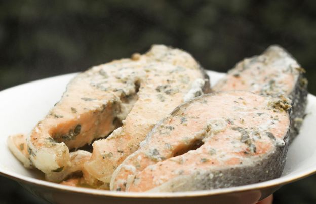 Lachs mit Zitrone