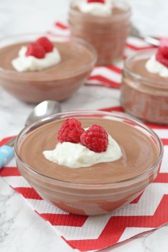 Mousse au Chocolat mit griechischem Joghurt