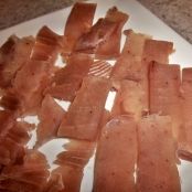 Thunfisch Carpaccio mit Himbeerdressing und Sesam-Crostini - Schritt 1