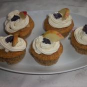 Apfel- Mandel- Cupcakes mit Lavendel Mascarpone Frosting - Schritt 6