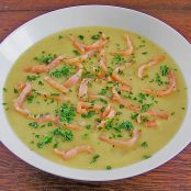 Kartoffelsuppe mit Räucherlachs