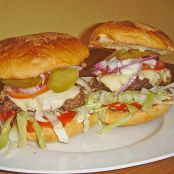 Bacon - Cheeseburger „heart“-Emoticon  Der echte Burger