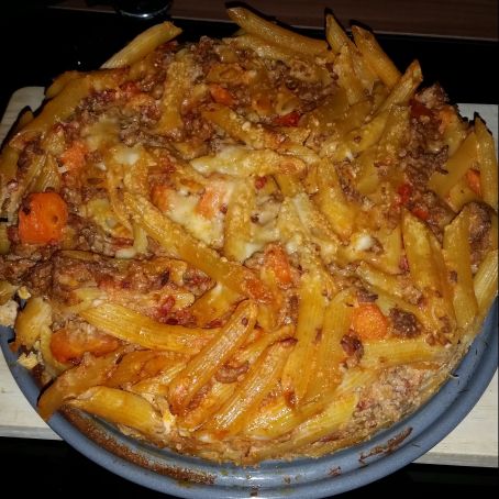 Mittagessen mal anders mit Denis und Anja - Bolognesetorte mit Penne