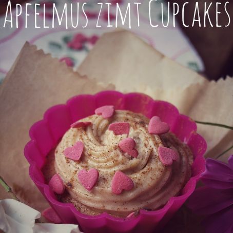 Apfelmus Zimt Cupcakes