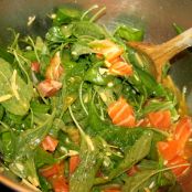 Spinat und Lachs Frittata - Schritt 1