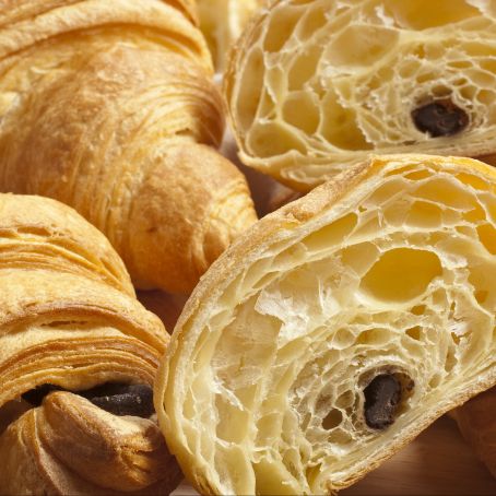 Croissants mit Schokofüllung