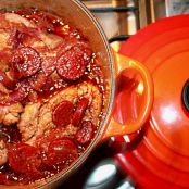 Huehnerbruestchen mit Chorizo in Rotwein und Balsamico - Schritt 2