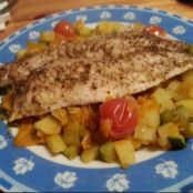 Pangasiusfilet auf Gemüsebett - Schritt 3