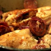 Huehnerbruestchen mit Chorizo in Rotwein und Balsamico - Schritt 1