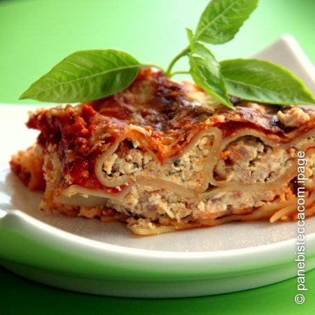 Cannelloni mit Kaese-Speck Fuellung