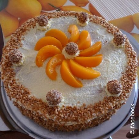 Giotto-Torte mit Pfirsich