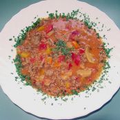 Paprika Hackfleischsuppe