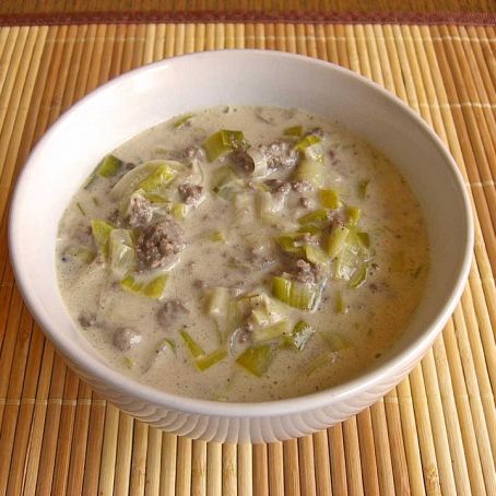 Käse - Lauchsuppe