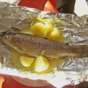 Forelle in der Alufolie