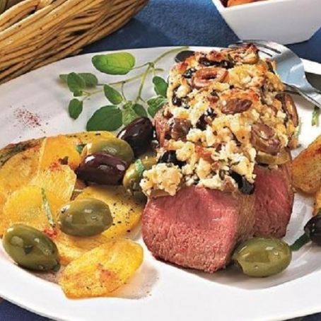 Lammlachse mit Schafskäse-Kruste