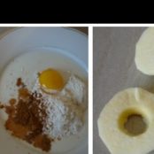 Gebackene Apfelringe mit Zimt und Kokos - Schritt 1