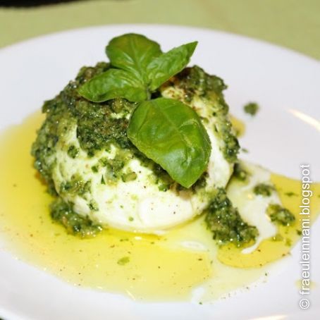 Mozzarella mit Pesto