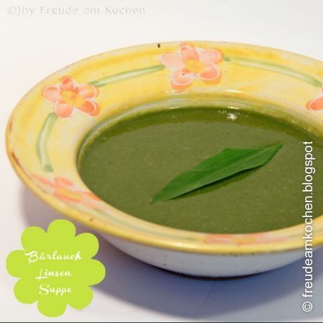 Bärlauch Linsen Suppe - Austria meets India - #vegan