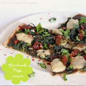 Bärlauch- Dinkel Pizza mit Cashew-Mozzarella #vegan - Schritt 1