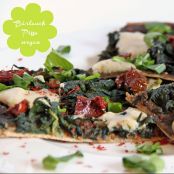 Bärlauch- Dinkel Pizza mit Cashew-Mozzarella #vegan