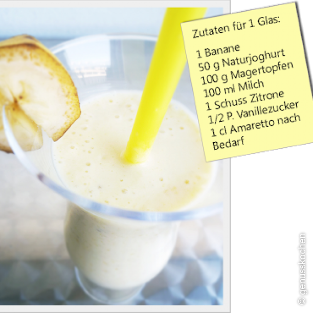 Bananen-Mango-Quarkshake