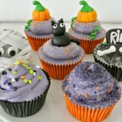 Kürbiscupcakes für Halloween