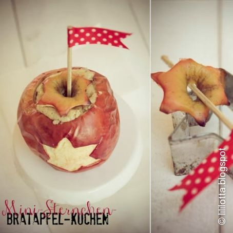 Mini-Sternchen-Bratapfelkuchen