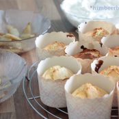 Birnen-Muffins mit Mascarpone-Joghurt-Mandel-Topping