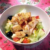 Salat mit Lachs