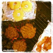 Burger mit gegrillter Ananas und Zwiebelringen - Schritt 2