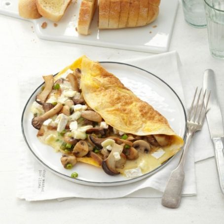 Camembert-Pilz-Omelette