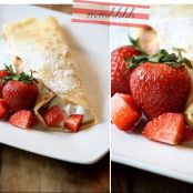 Crepes mit Erdbeeren und Mascarponecreme