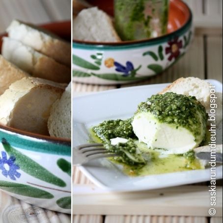 Mozzarella mit Pesto