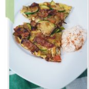 Zucchiniomelette mit Chili-Creme - Schritt 4