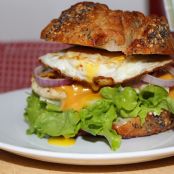 Hähnchen-Ei-Burger - Schritt 1