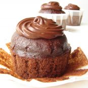 Vegane glutenfreie Schokoladen- Cupcakes