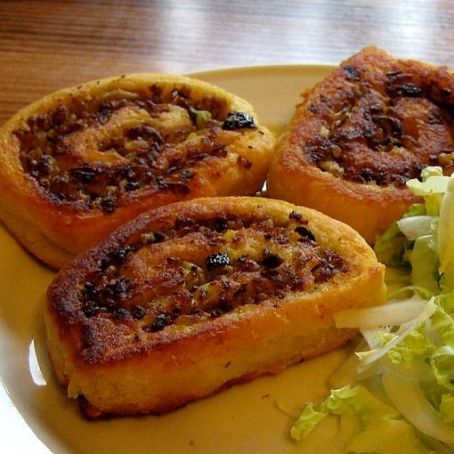 Kartoffelschnecken mit Karottensalat