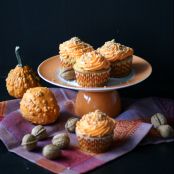 Kürbis Cupcakes mit Creamcheese-Frosting