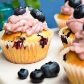 Blaubeer Cupcakes