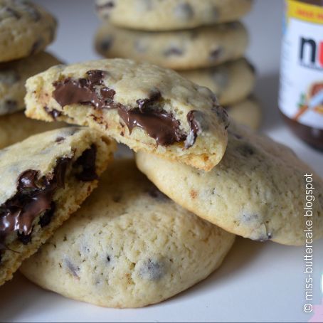 Chocolate Chip Cookies mit Nutella Füllung