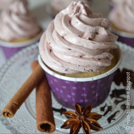 Lebkuchen-Pflaumen Cupcakes