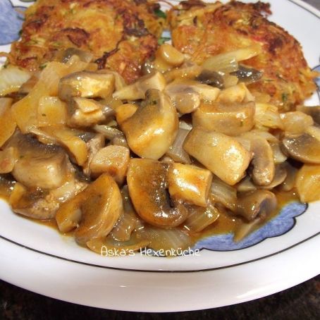 Rahmchampignons mit Kokosmilch