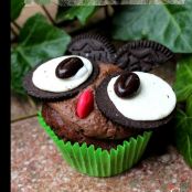 Eulen-Schokoladen-Cupcakes - Schritt 7