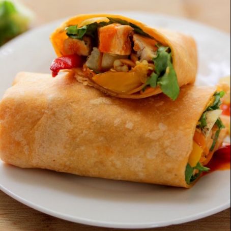 Buffalo Hähnchen Salat Wraps