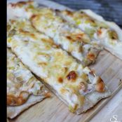 Flammkuchen mit Lauch