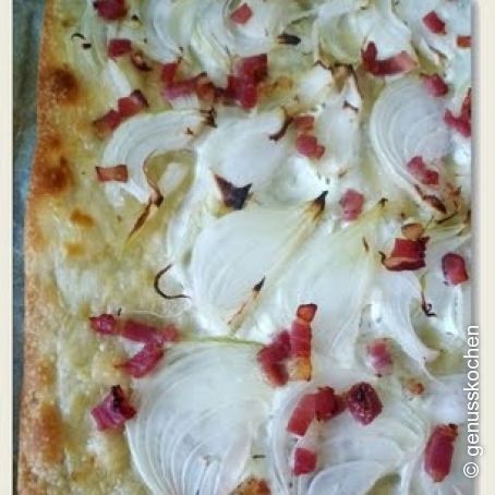 Simpler Flammkuchen