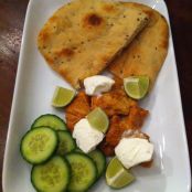 Tandoori-Hühnchen mit Naan-Brot